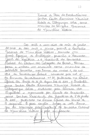 Termo de Posse do Conselheiro Francisco Maurício Rabelo Albuquerque - CD