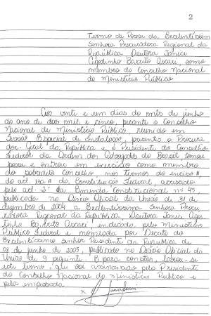 Termo de Posse do Conselheiro Janice Agostinho Ascari - MPF