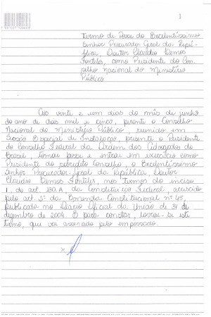 Termo de Posse do Presidente do CNMP Dr. Claudio Fonteles