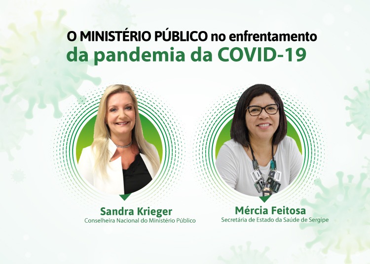 Cartaz do webinário Covid-10 no MP/SE.