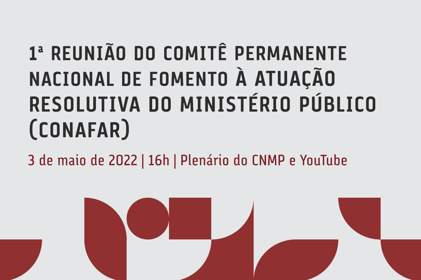 Imagem com data e hora da reunião