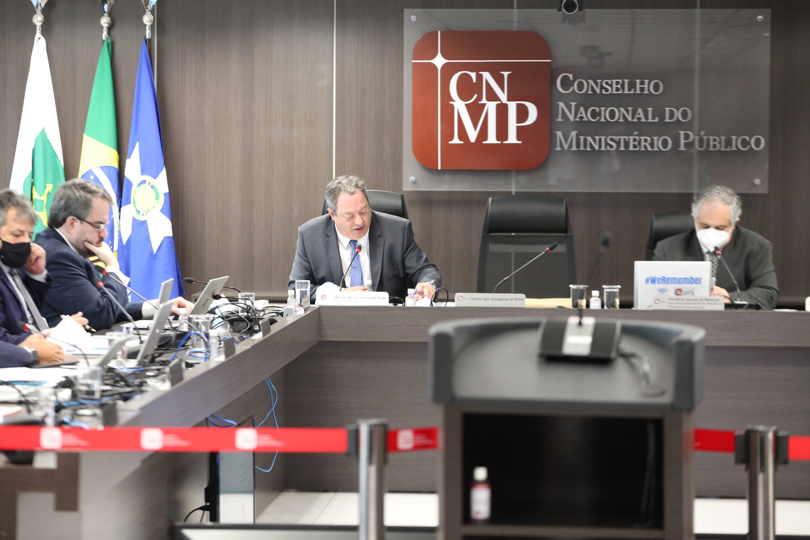 Conselheiro Marcelo Weitzel no plenário do CNMP