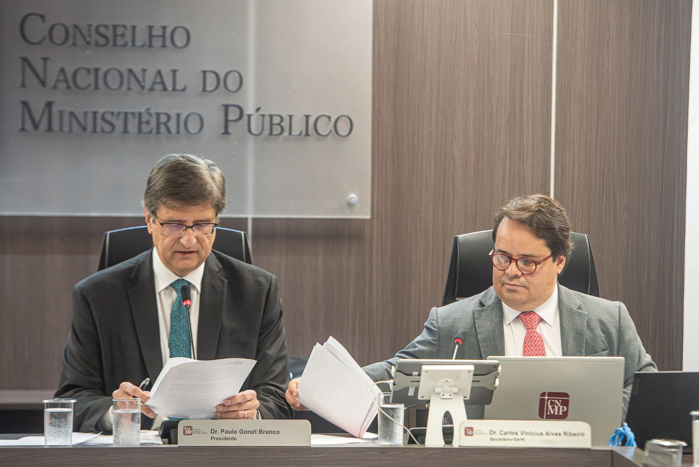 Gonet e Carlos Vinicius primeira sessao CNMP 2025