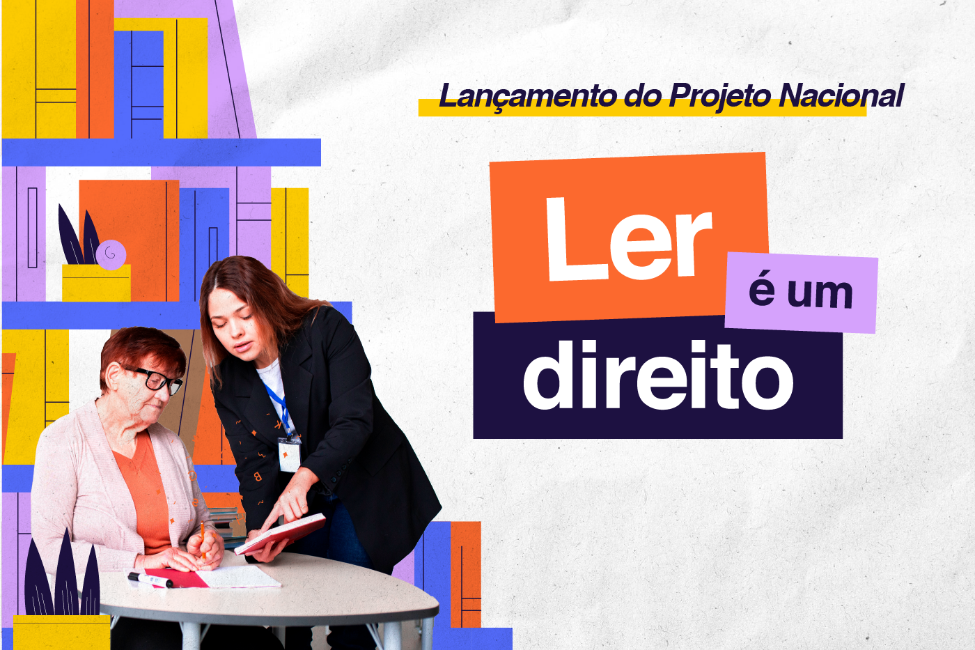 banner noticia ler e um direito