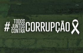 Banner evento contra a corrupção