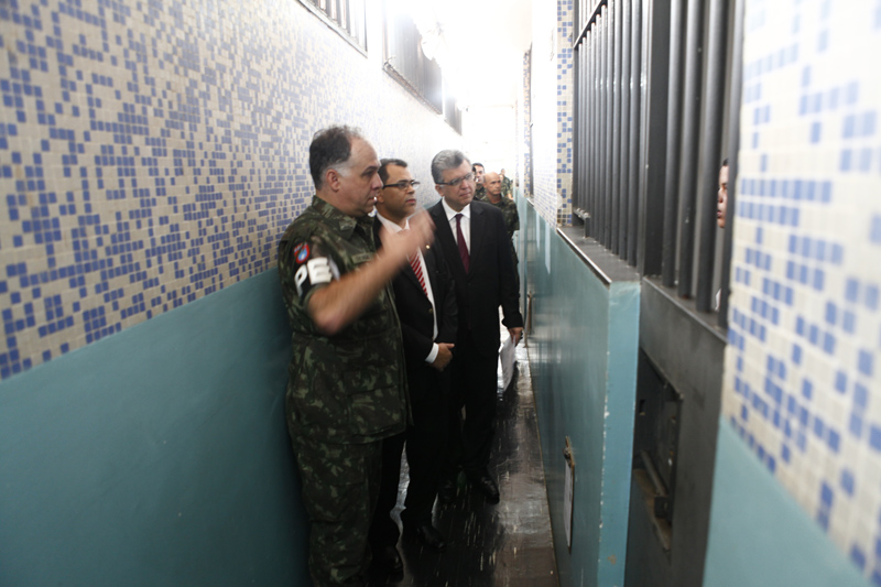 Comissão de Sistema Prisional visita a prisão do Batalhão da Polícia do Exército, em Brasília