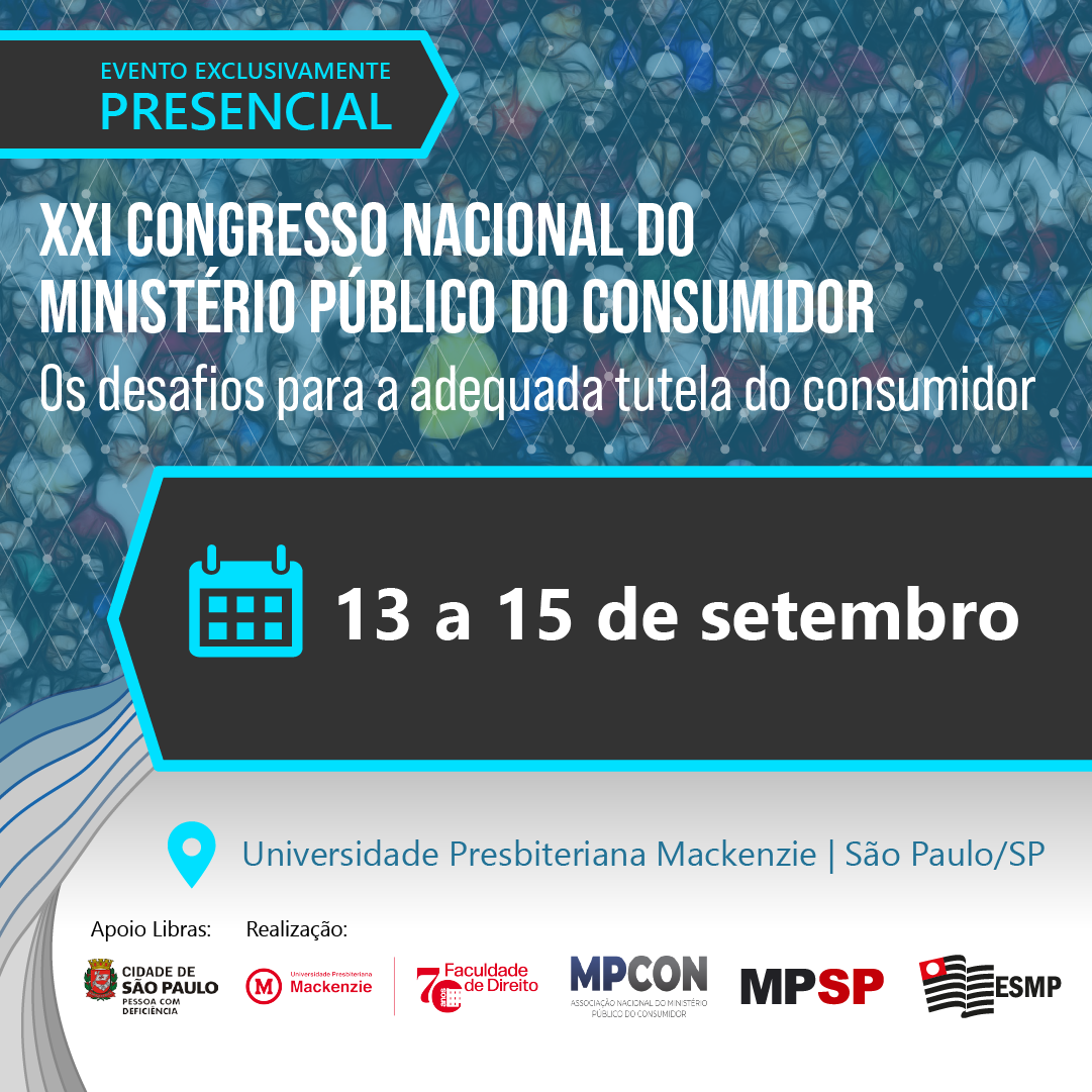 XXI Congresso Nacional do MP do Consumidor